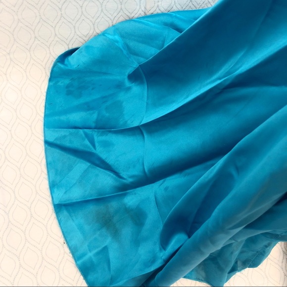 Jessica McClintock turquoise high low gown - Picture 6 of 8